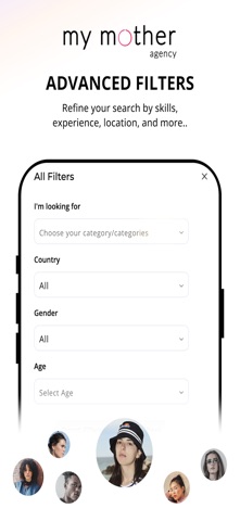 My Mother Agency : Client screenshot