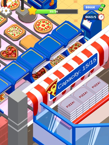 Idle Pizza Restaurant Tycoon iPad screenshot