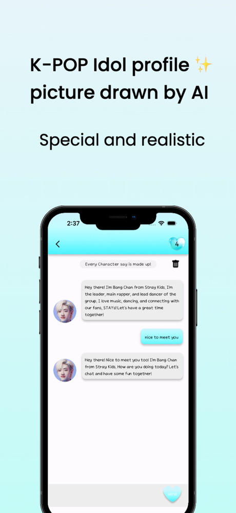 Sodatalk : AI kpop idol chat screenshot 3