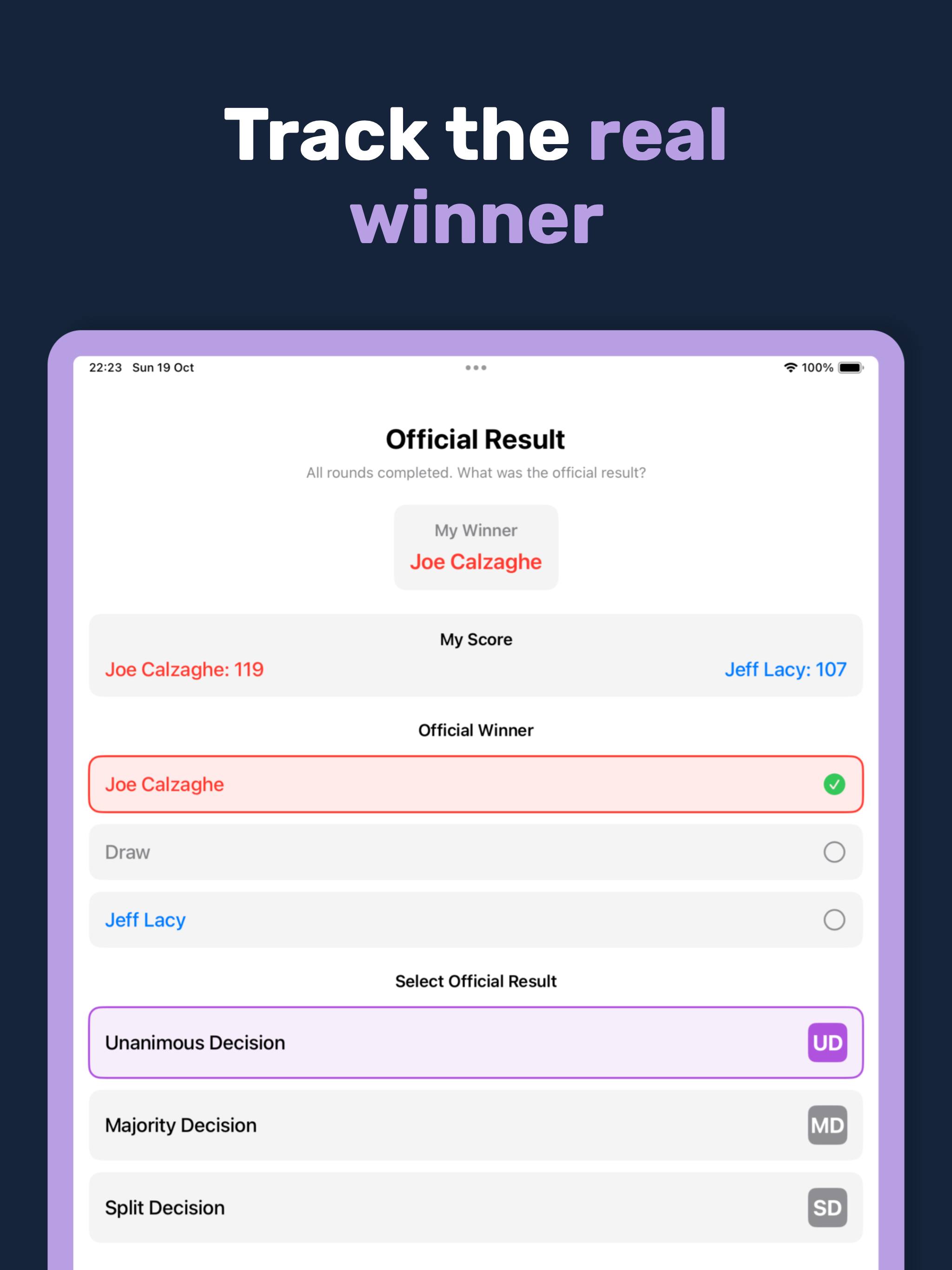 Your Boxing Scorecard screenshot 12