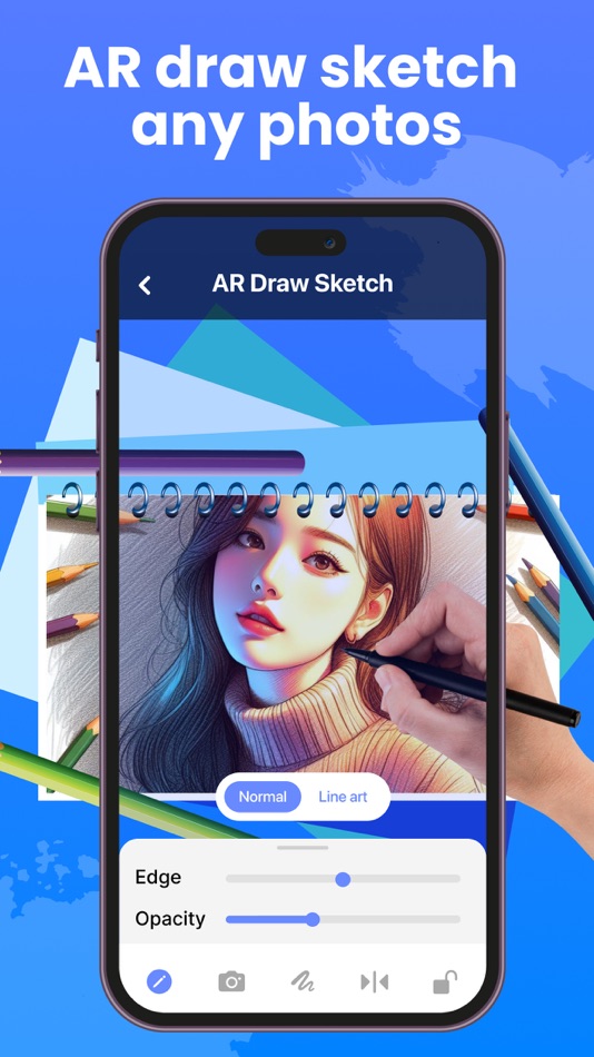 #1. AR Draw Sketch: Sketch & Trace (iOS) By: Bazooka App Studio