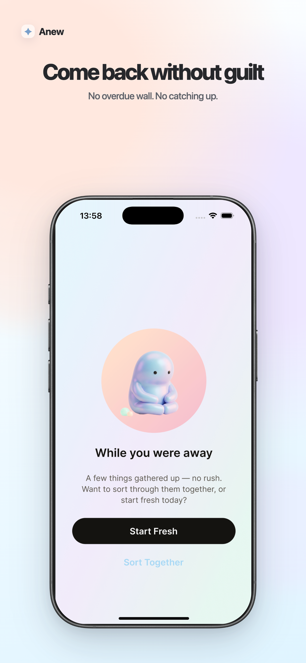 Anew: AI ADHD Planner & Focus screenshot 3