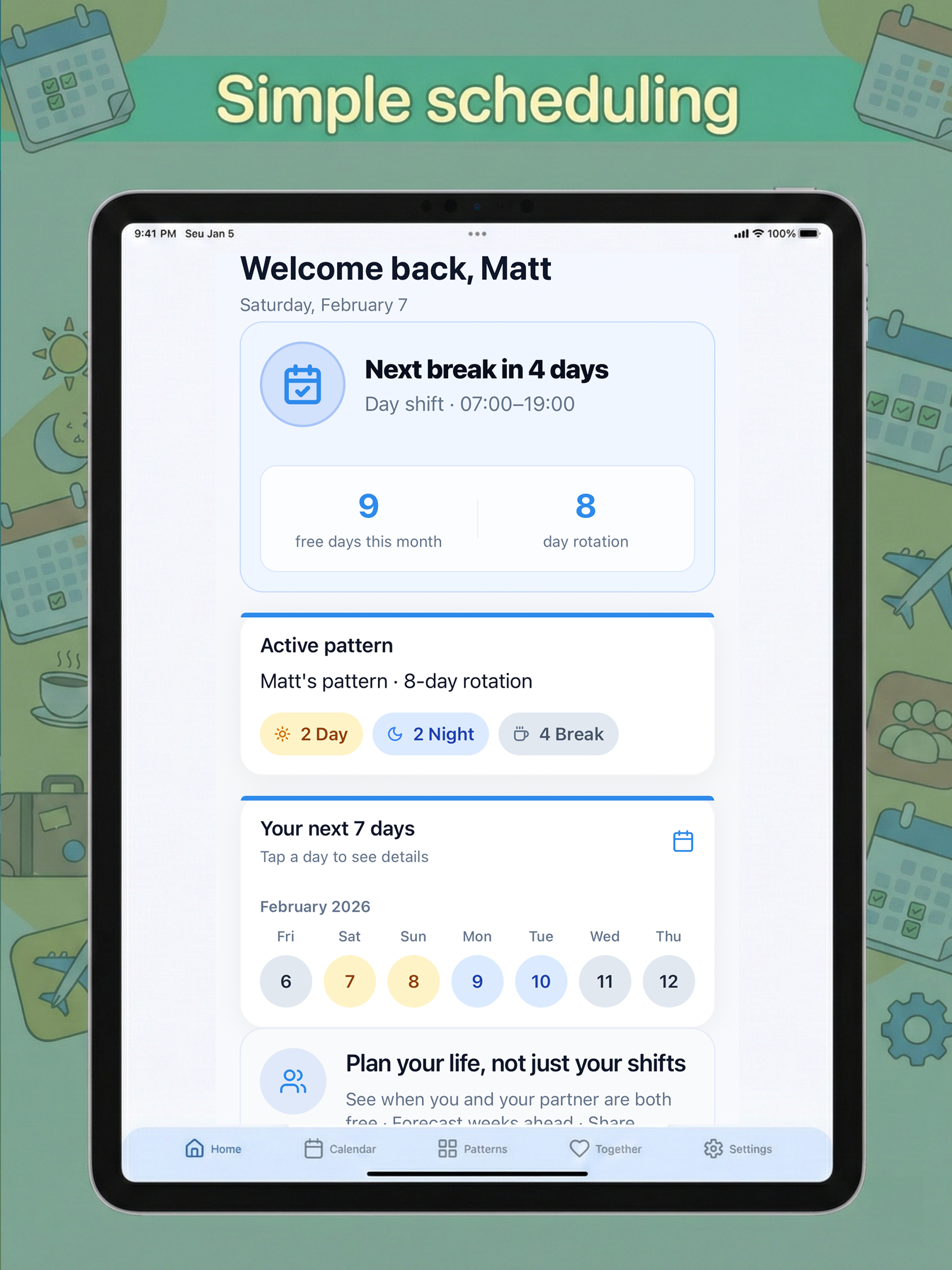 Shift Work Calendar screenshot 12
