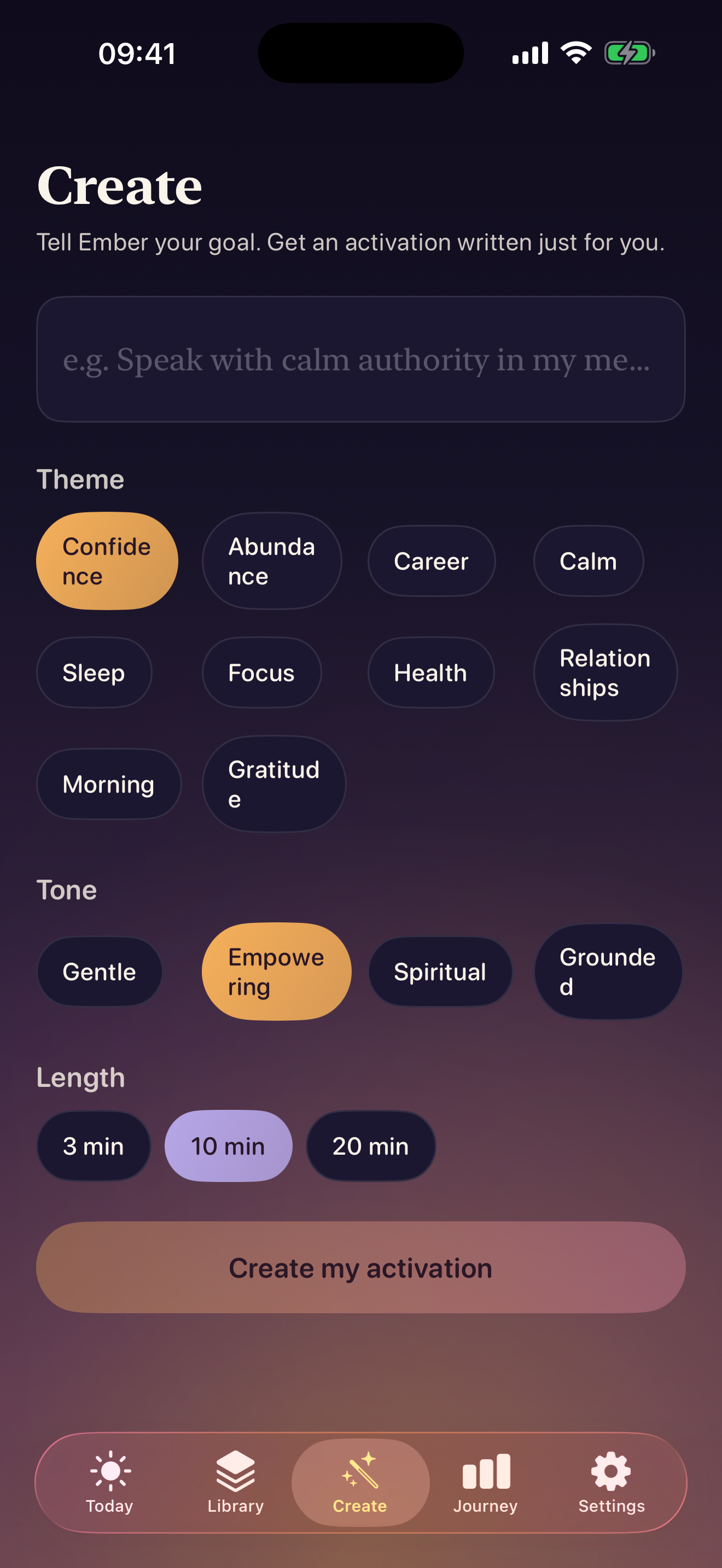 Ember: Affirmations & Calm screenshot 3