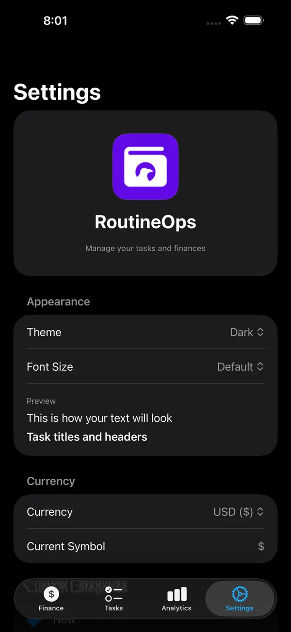 #5. RoutineOps (iOS) Podle: Sufi K Sulaiman