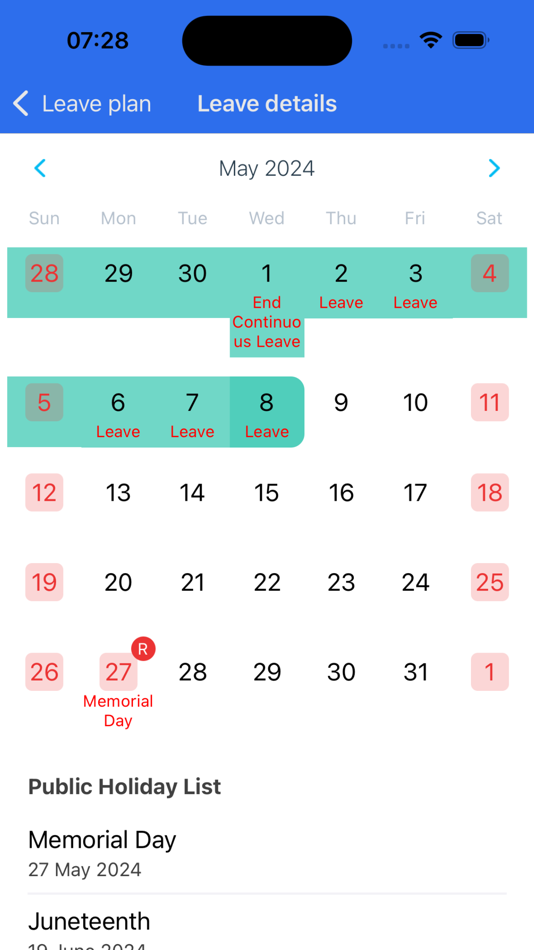 #3. Holiday Calculator (iOS) 由: 亚莉 王