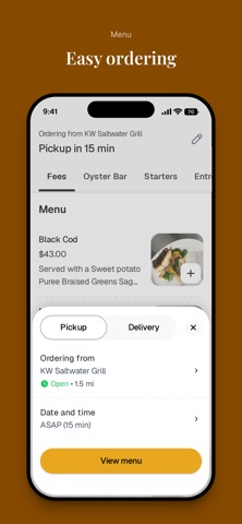 Kw Saltwater Grill iPhone screenshot