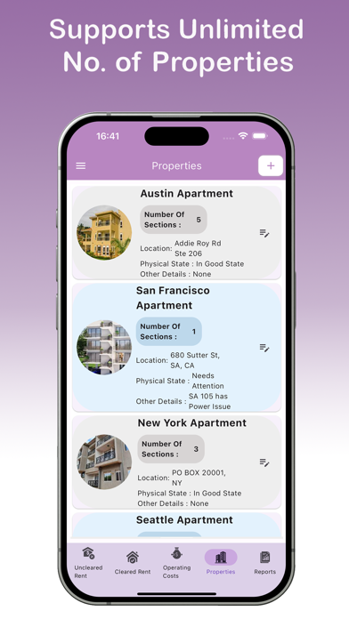 Rental:LandlordPropertyManager Screenshot
