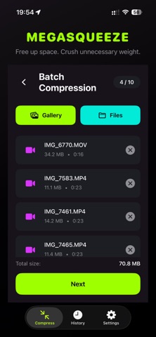 MEGASQUEEZE - Video Compressor Screenshot 5 of 5