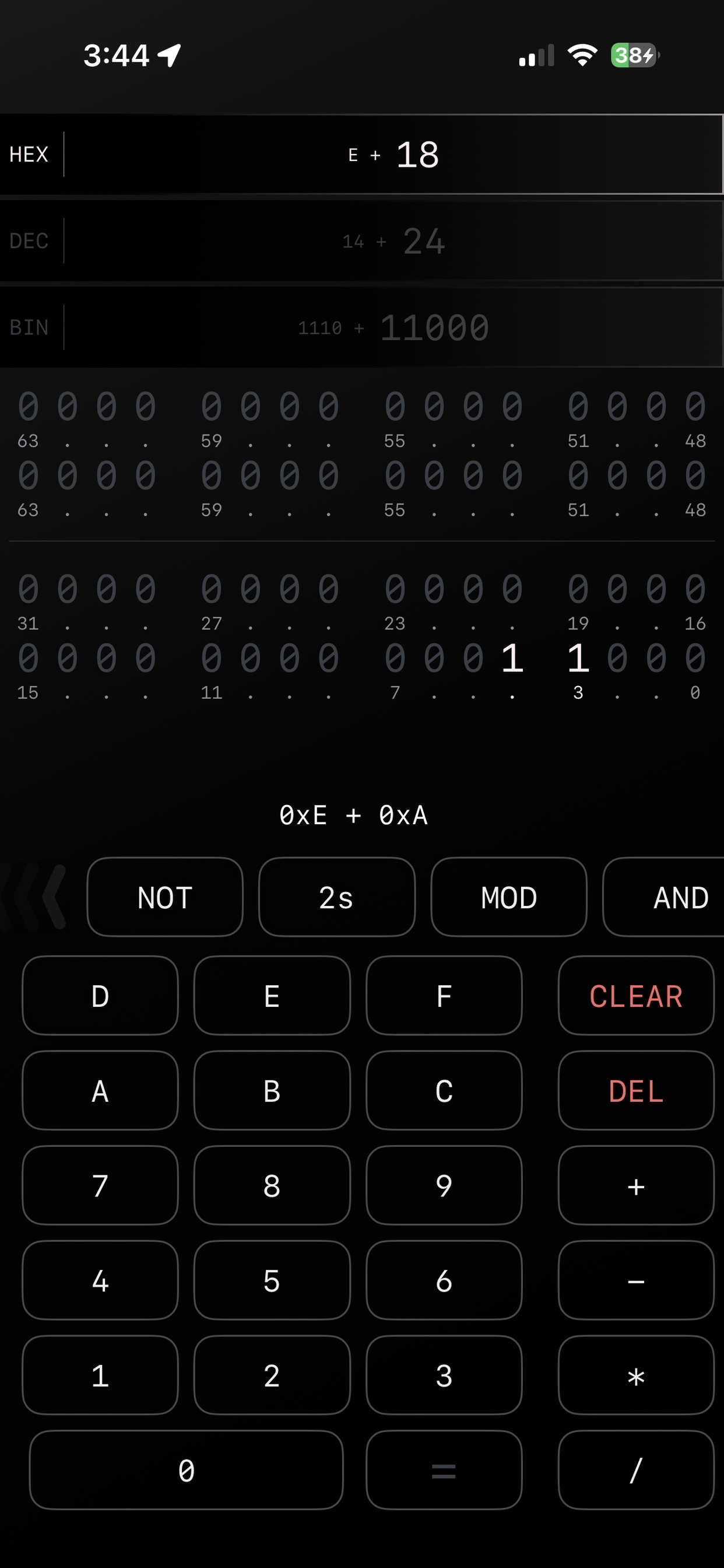 BinaryHexCalc screenshot 5