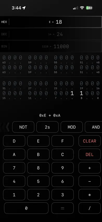 BinaryHexCalc screenshot 5
