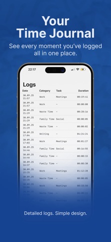 TimeMonitor iPhone screenshot