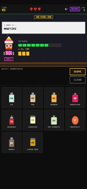 8-Bit Bartender screenshot 1
