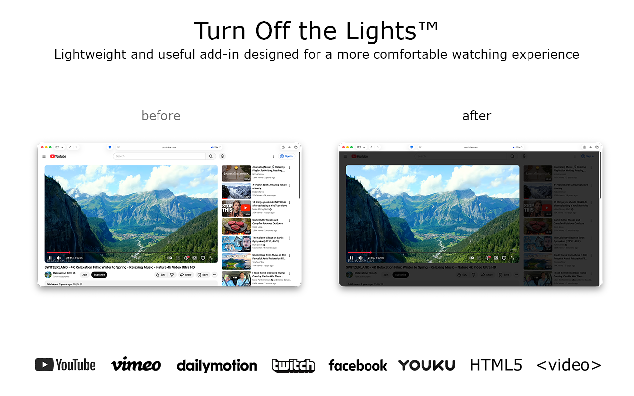 Turn Off the Lights for Safari screenshot 20