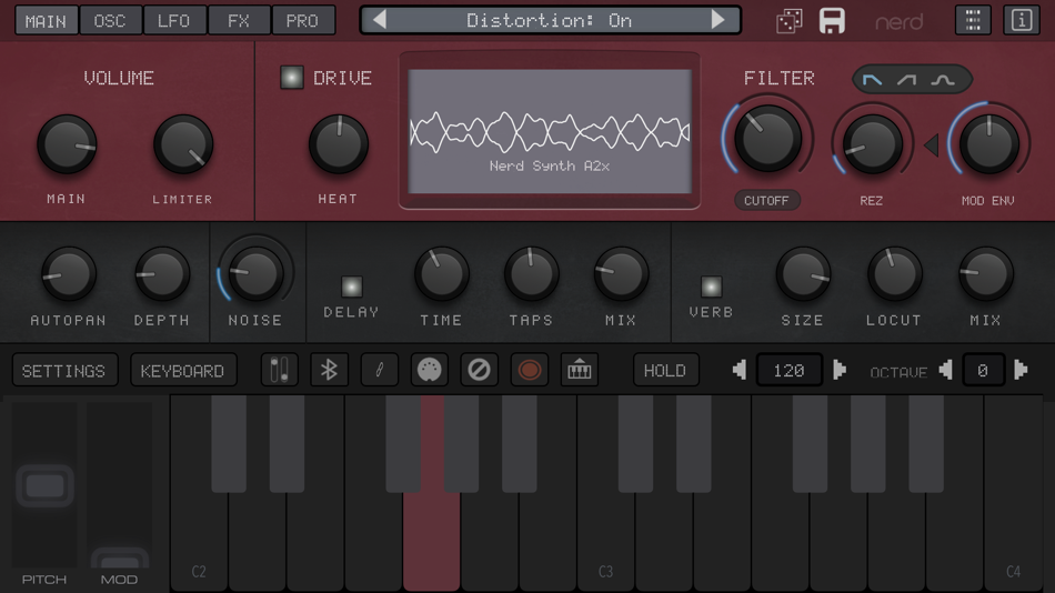 #2. NERD Synth A2x (iOS) Podle: AudioKit Pro