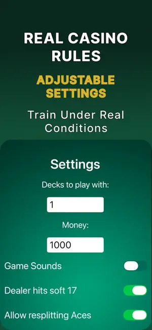 Blackjack Strategy + Trainer screenshot 2