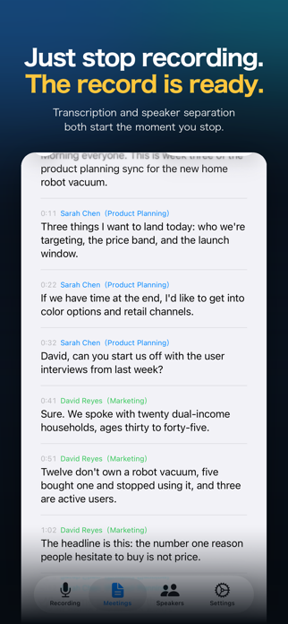Lightning Notes - AI Recorder Screenshot 1 of 7