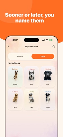 Tipote: Dog sticker album iPhone screenshot