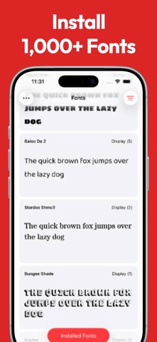 Fontastic - Install Fonts Screenshot 1 of 7