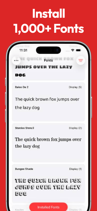 Fontastic - Install Fonts Screenshot 1 of 7