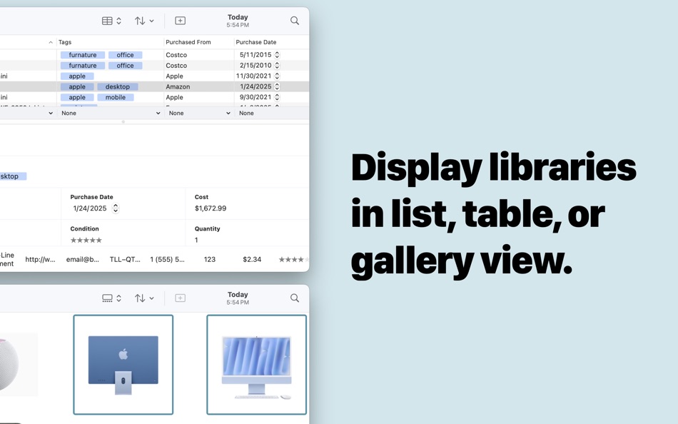 #7. Database - DataOrganizer (macOS) بواسطة: Bayhoff Software