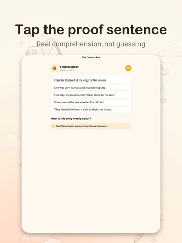Reading Comprehension Kids iPad screenshot