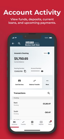 Indiana Members CU iPhone screenshot