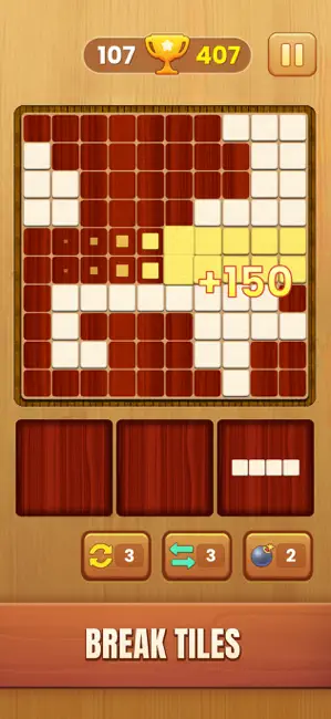Wooden Puzzle Bliss iPhone screenshot 2