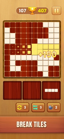 Wooden Puzzle Bliss iPhone screenshot