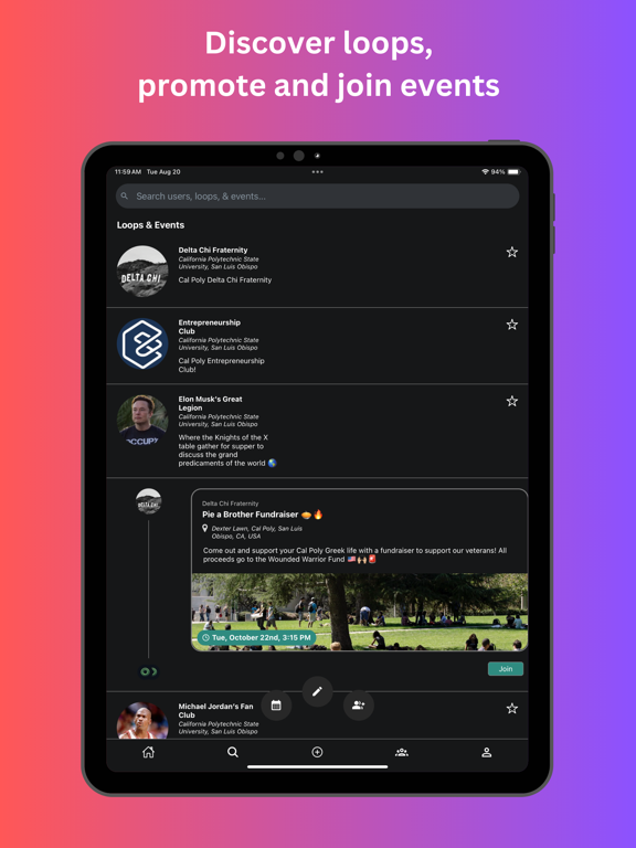 Torus Platforms iPad screenshot 2 - Social Networking app