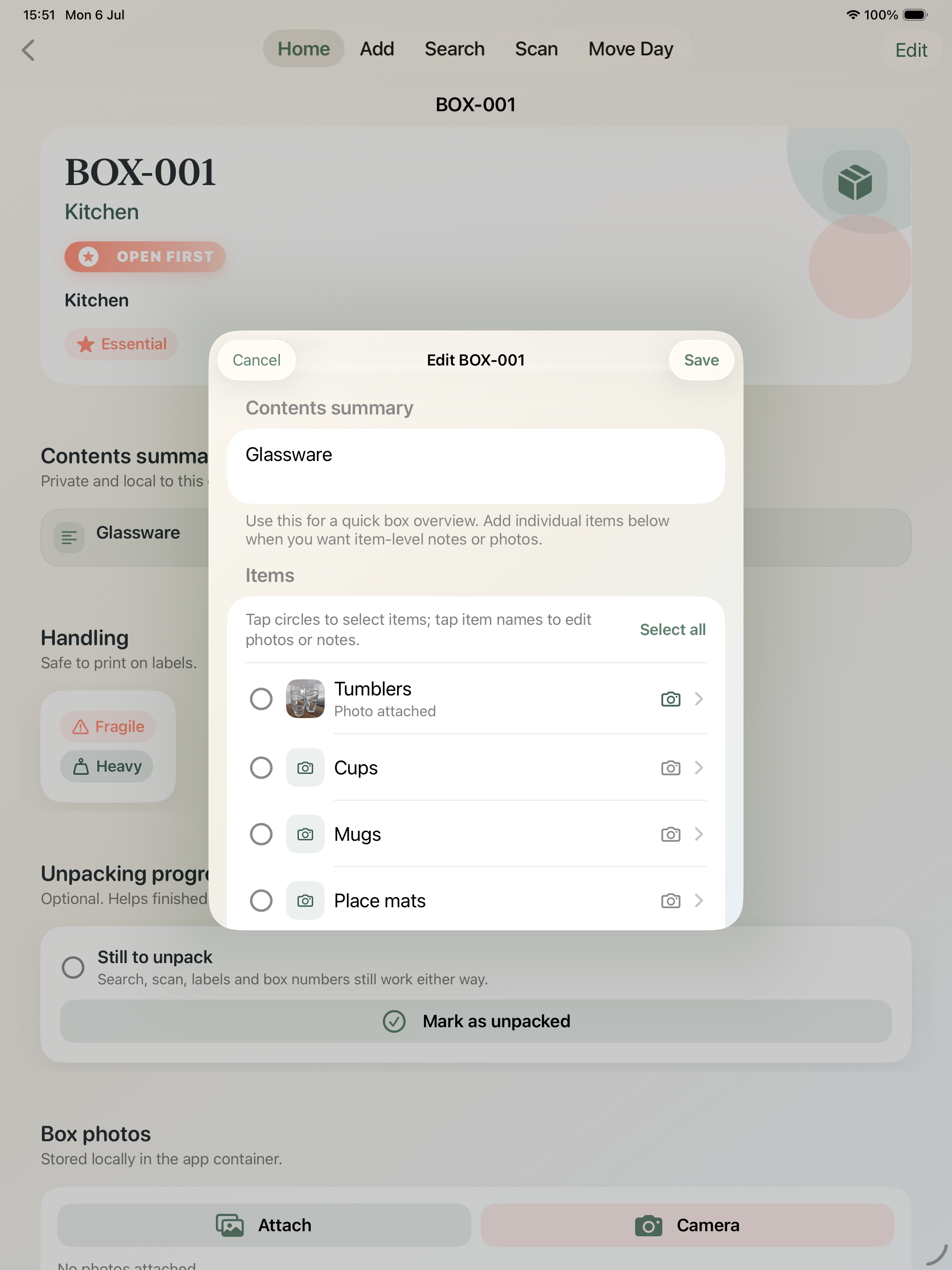 PackQR: House Move Box Scanner screenshot 13