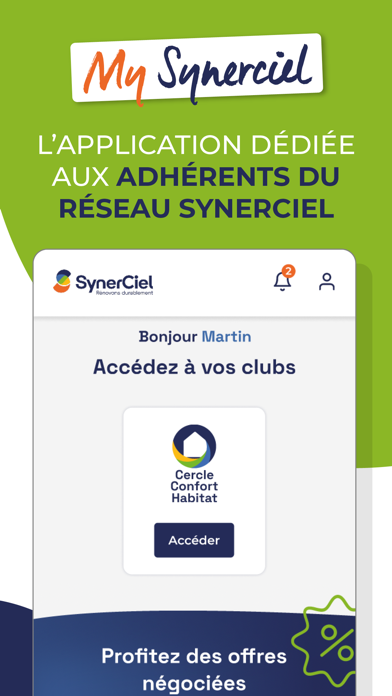 Screenshot #1 pour My Synerciel - L'appli