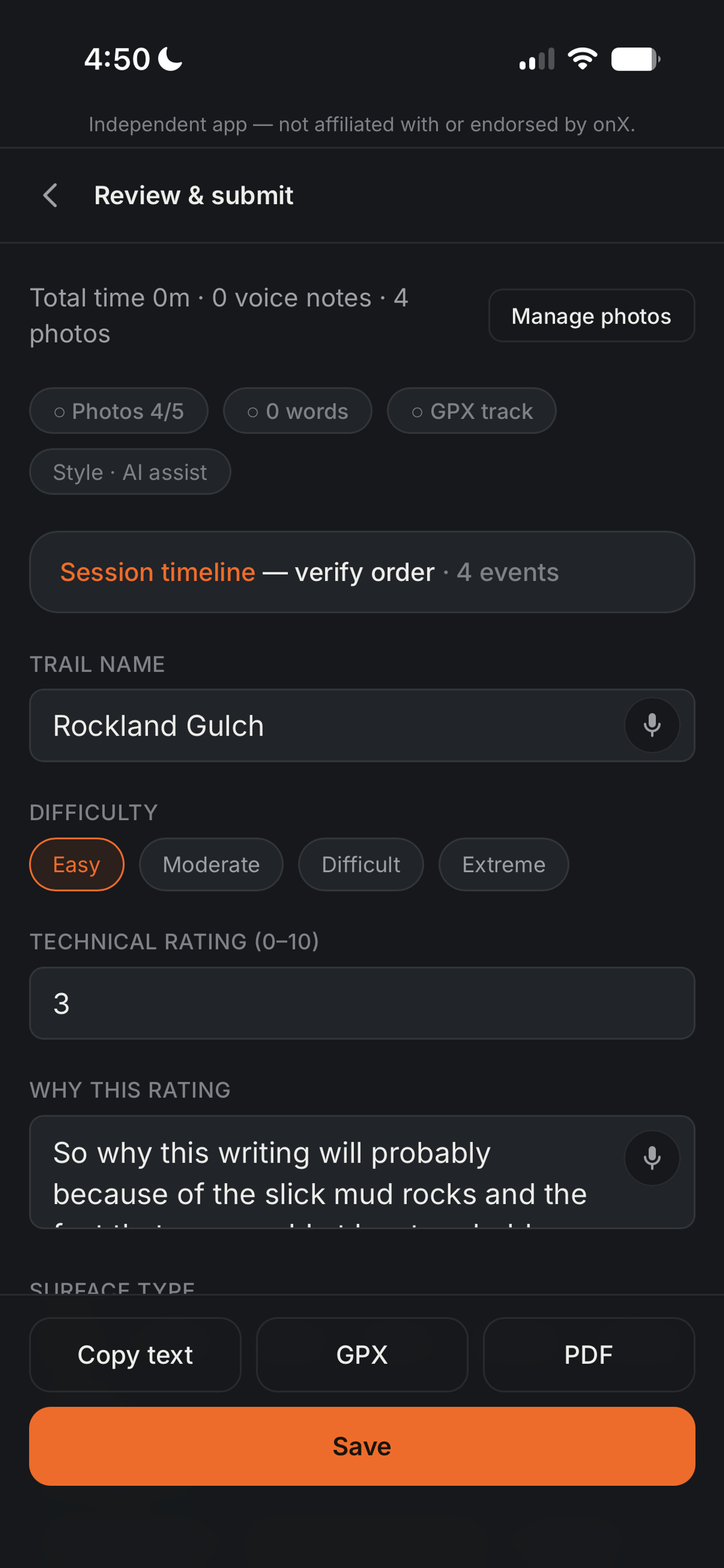 TrailScribe screenshot 3