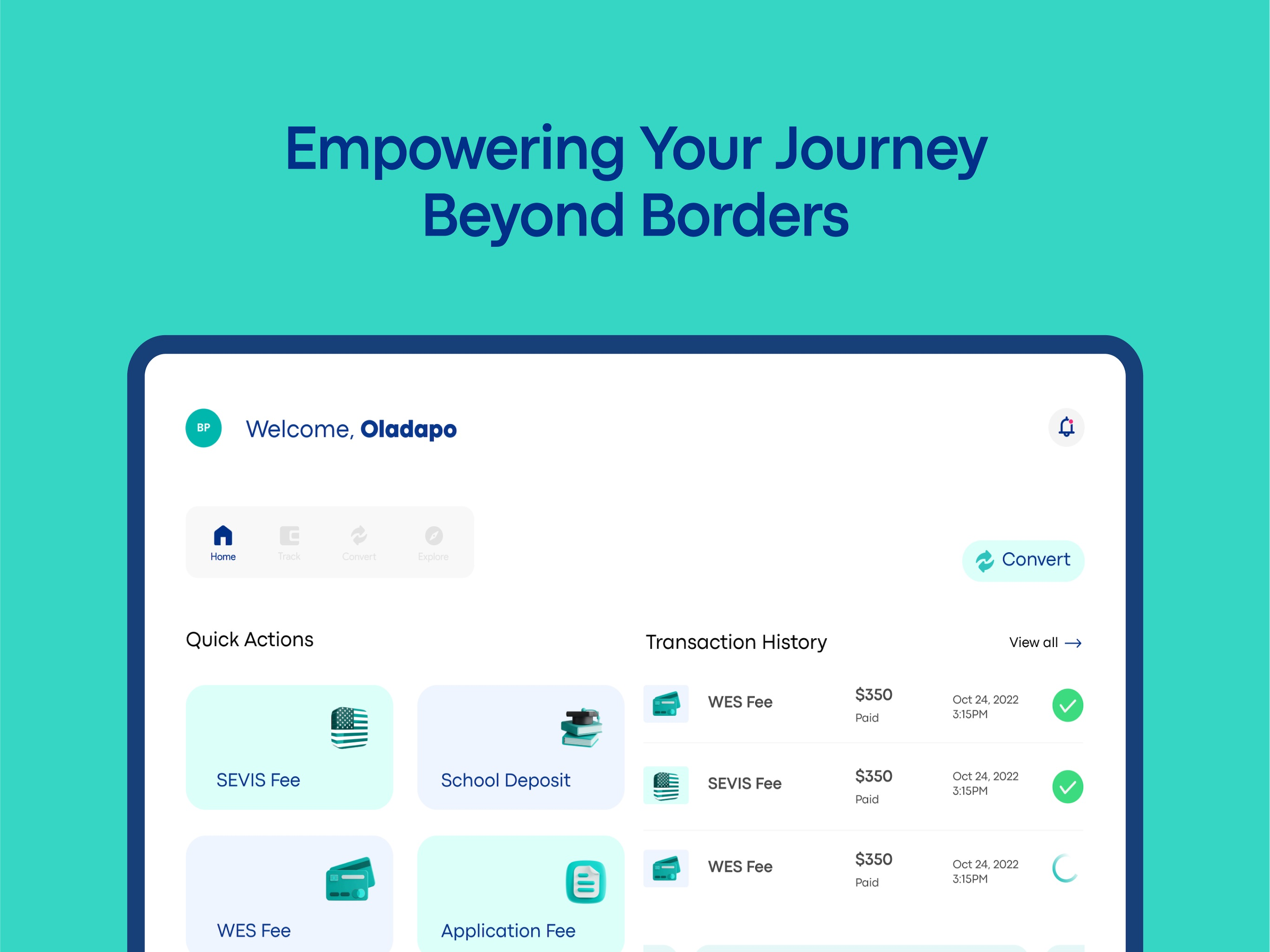 BorderFlo - Pay. Study. Go