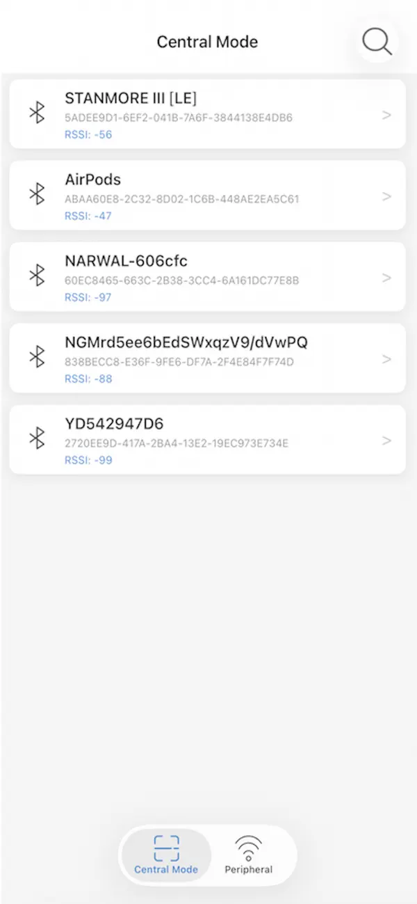 Screenshot #1 pour Bluetooth Low Energy BLE  tool