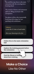 Storia - Play Visual Novels AI screenshot