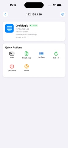 ADB utility iPhone screenshot