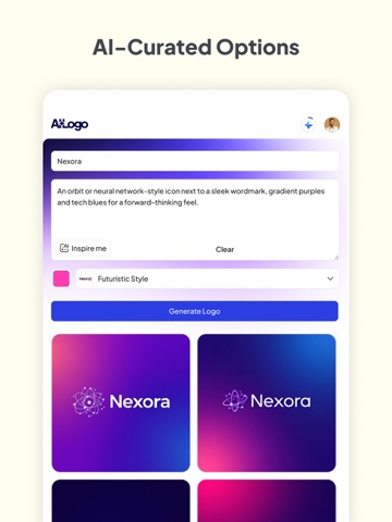 Fluer AI Logo Maker iPad screenshot