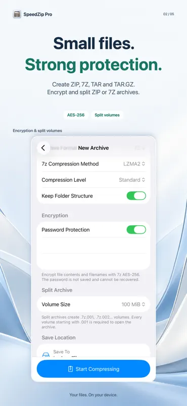 SpeedZip Pro : ZIP et 7Z screenshot 3 of 6