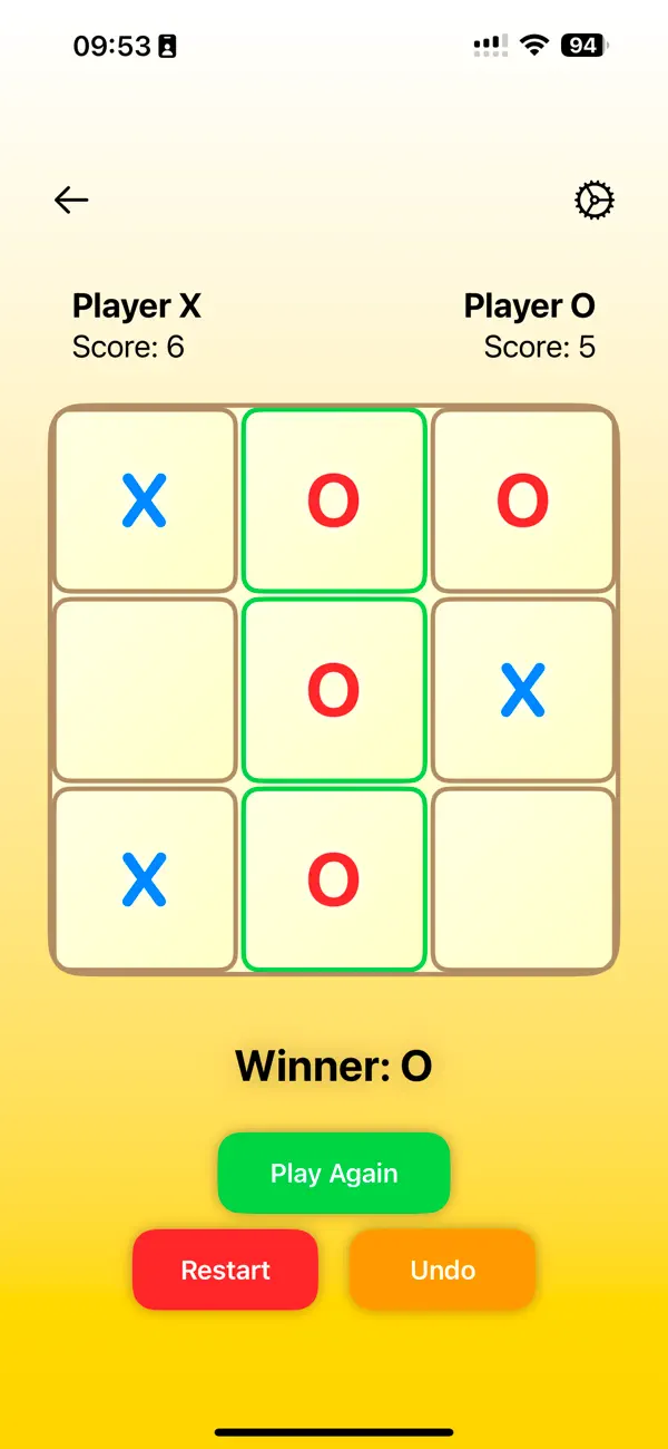 Screenshot #1 pour XO Game Tic Tac Toe