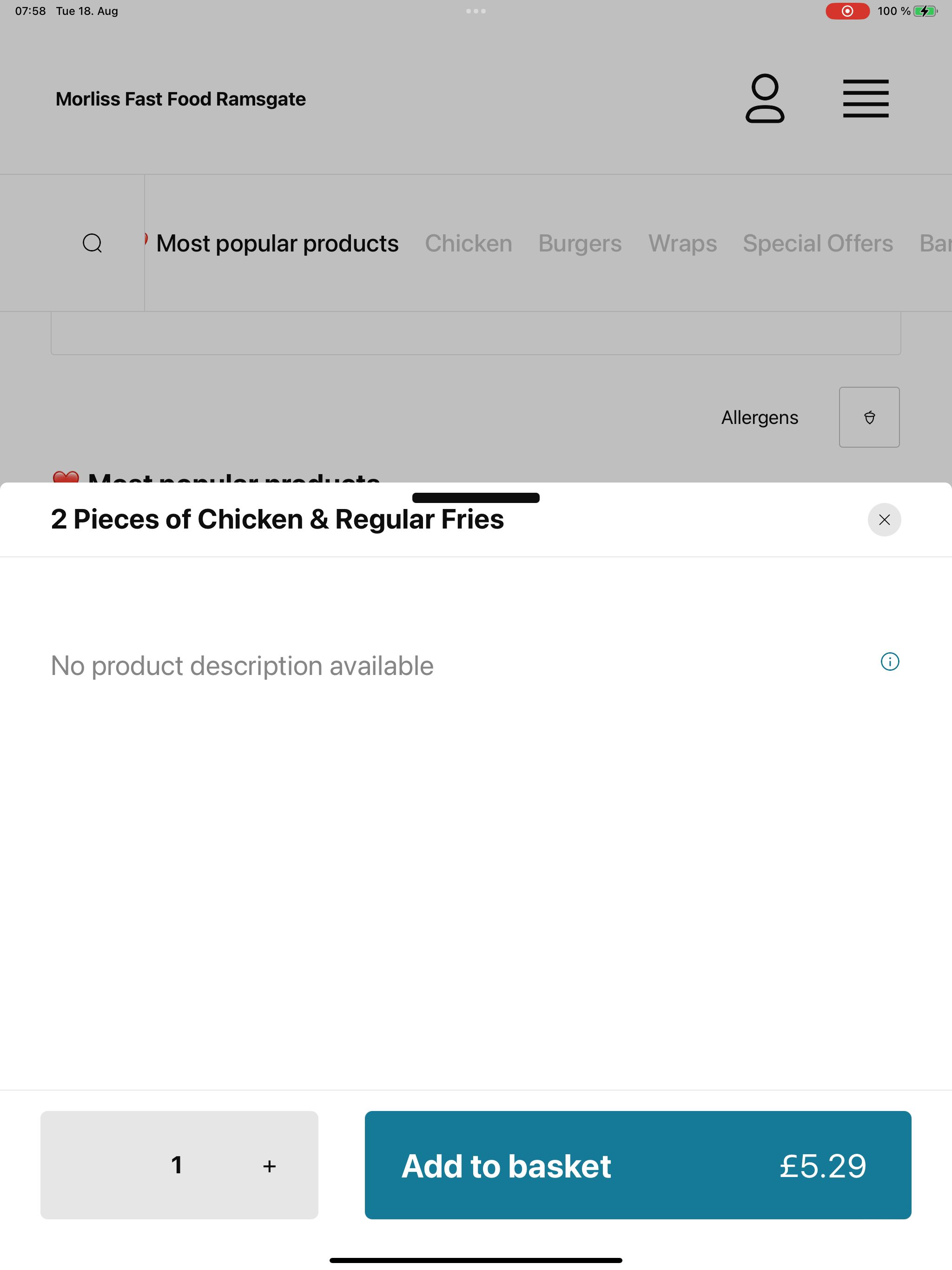 Morliss Fast Food Ramsgate screenshot 16