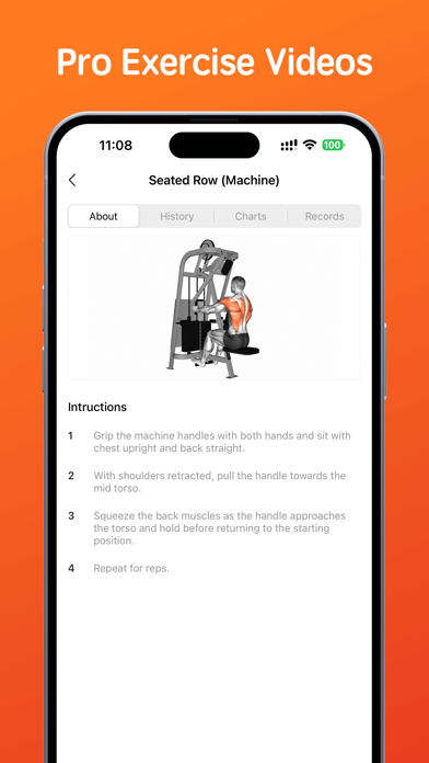 Workout & Calorie Tracker Screenshot