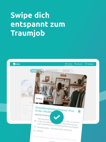 hokify - Jobsuche & Bewerbung iPad screenshot