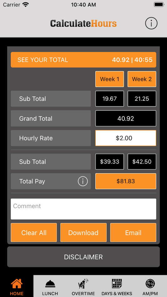 #2. Time Card Calculator-Timeclock (iOS) 게시자: Review And Judge LLC