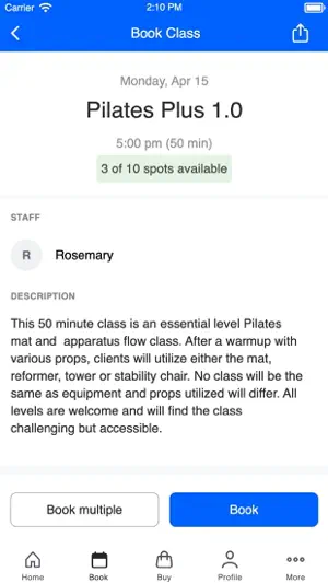 Coachman Pilates screenshot 3