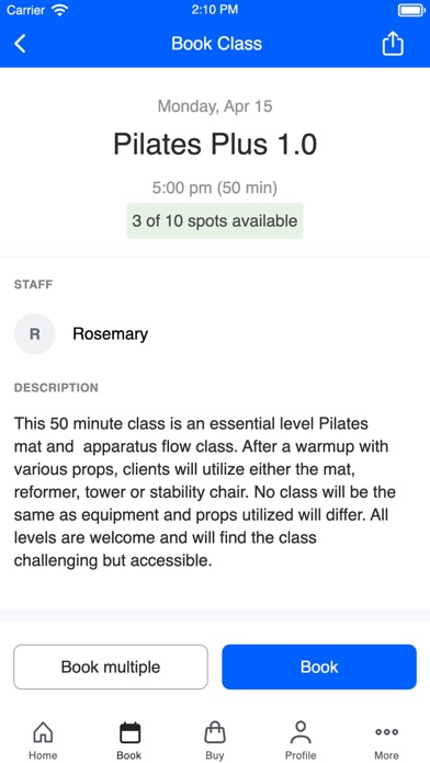 Coachman Pilates Screenshot