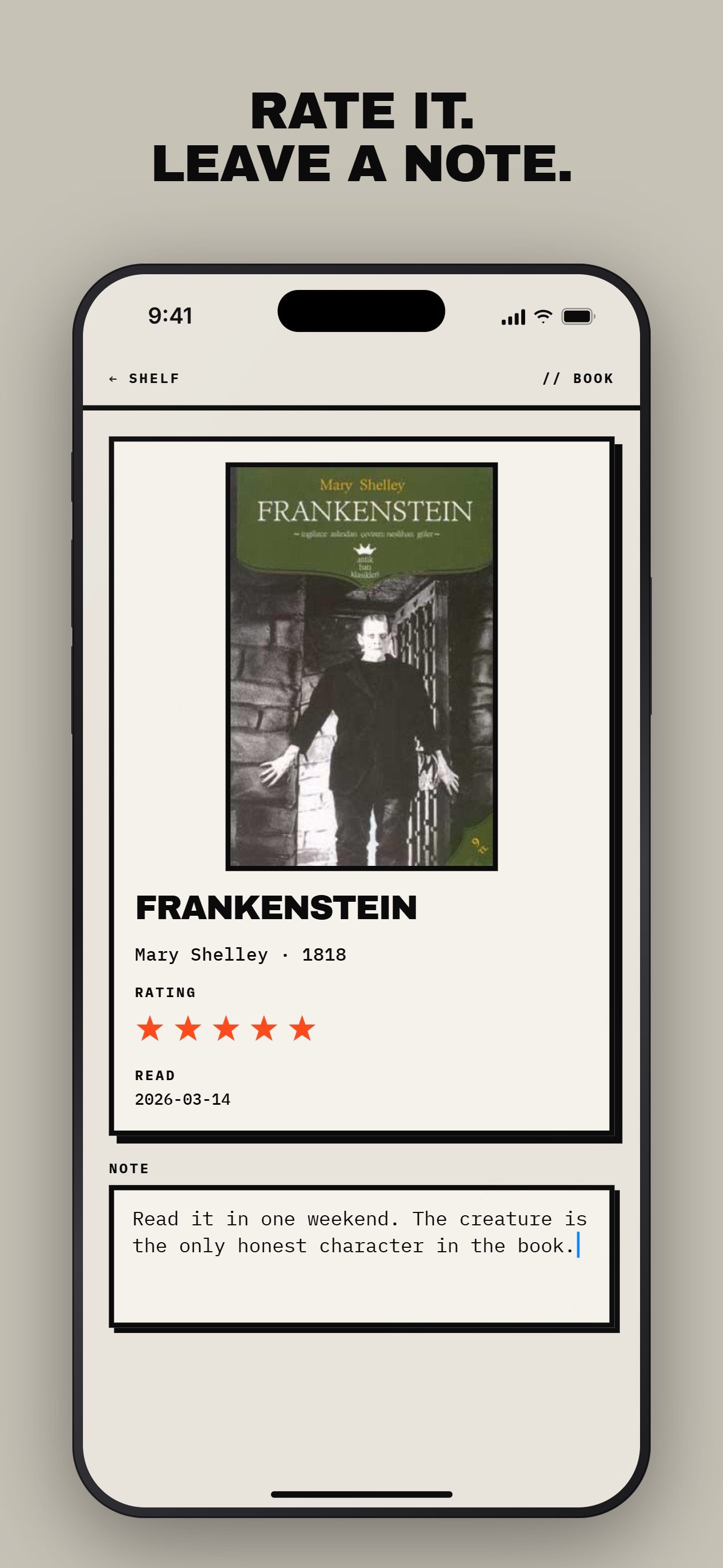 Screenshot 3 of Concrete Shelf – Book Log
