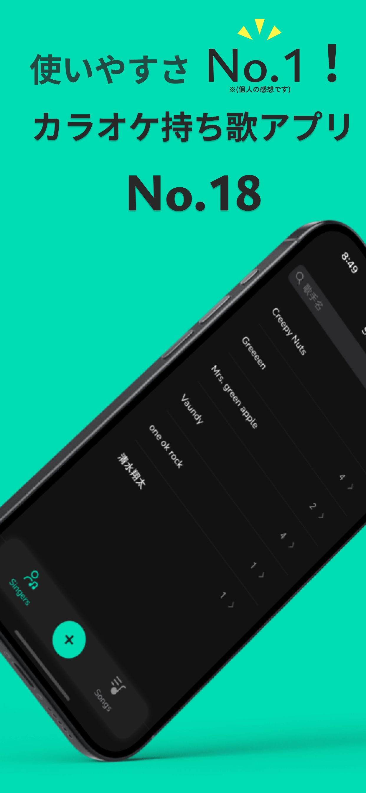 カラオケ持ち歌リスト - No.18 -