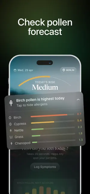 Ally: Pollen & Allergy Tracker screenshot 1