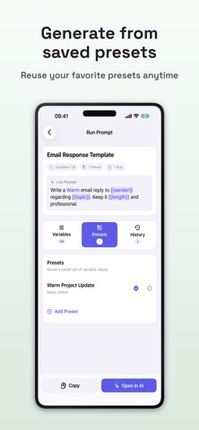 PromptVault AI Prompt Manager Screenshot 3 of 4